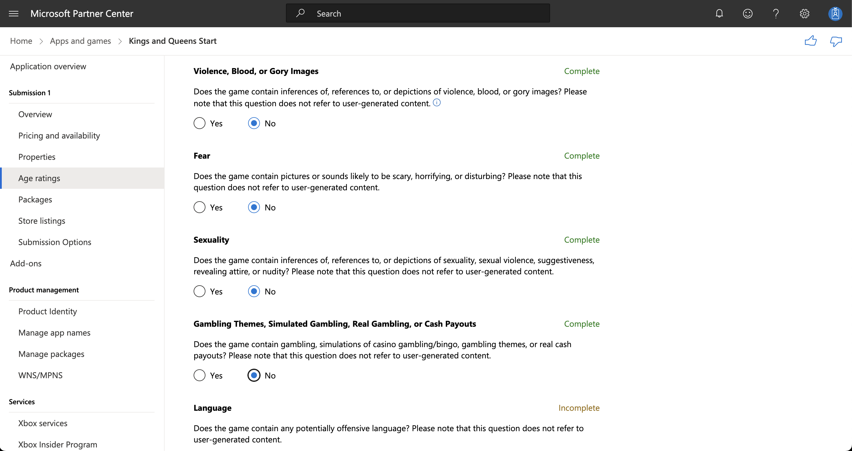 Example Screenshot