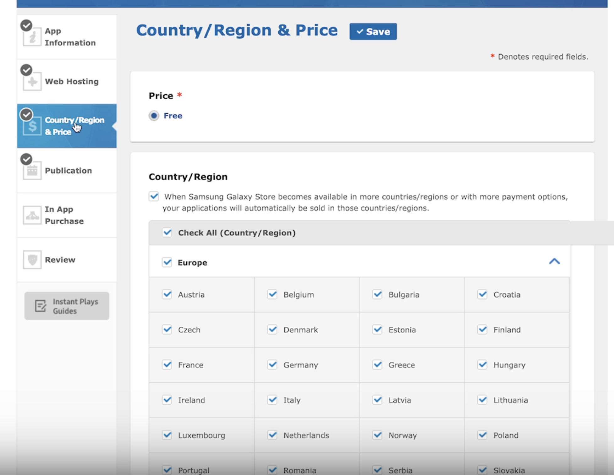 Country & Region