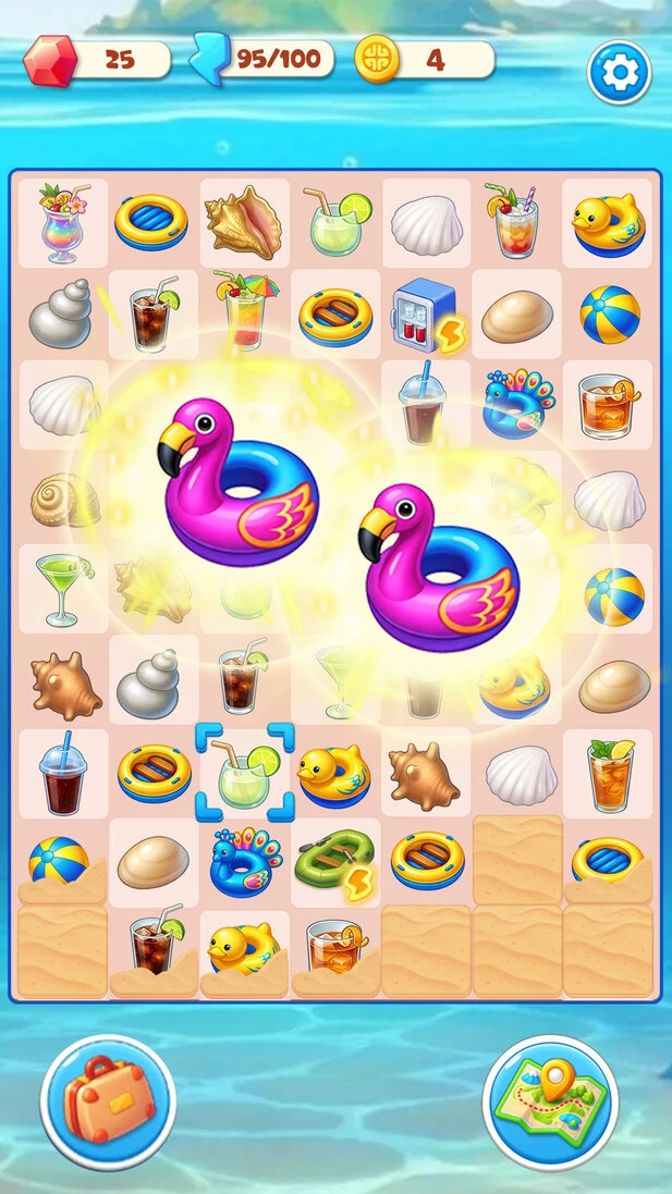 Merge Lagoon: Tropical Merge Puzzle screenshot